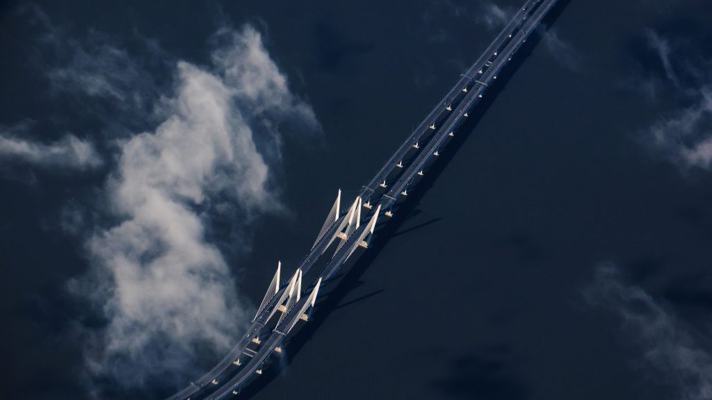 Governor Mario M. Cuomo (Tappan Zee) Bridge over the Hudson River, New York, USA