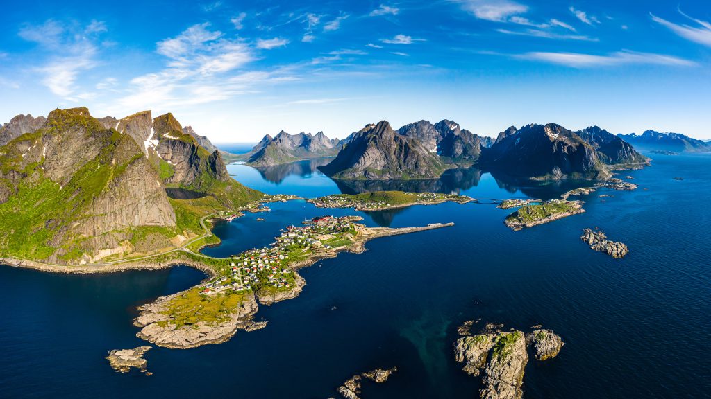 Reine village on Moskenesøya island in Lofoten archipelago, Nordland county, Norway