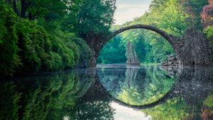 Read more about the article Arch Rakotz Bridge (Rakotzbrücke or Devils Bridge) in Kromlau, Gablenz, Saxony, Germany