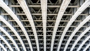 Read more about the article Underside of Blackfriars Railway Bridge in central London, England, UK