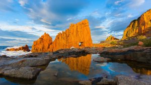 Read more about the article Red Rocks of Arbatax at sunset, Ogliastra, Sardinia, Italy