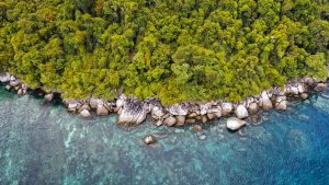 Read more about the article Aerial view of Tioman Island coast, Malaysia