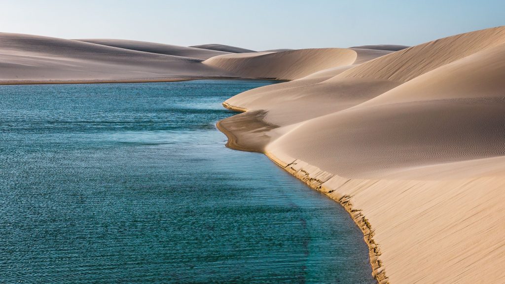 View of Lençóis Maranhenses National Park, Maranhão, Brazil