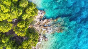 Read more about the article Summer seascape aerial view, coastal scene in Croatia