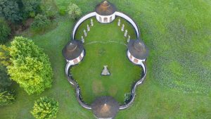 Read more about the article Aerial view of the Lower cemetery in Žďár nad Sázavou, Czech Republic