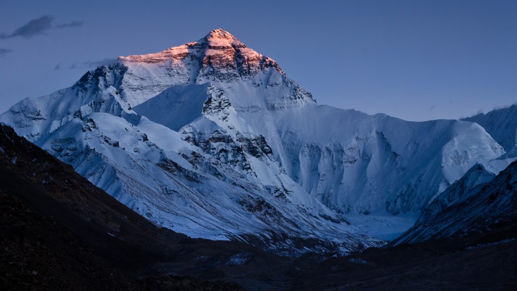 Sunset on Mount Everest