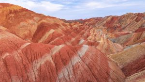 Read more about the article Landscape of Rainbow Mountains in Danxia landform, Zhangye National Geopark, China