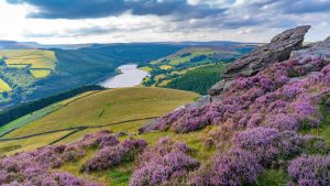 Read more about the article Ladybower Reservoir view on Derwent Edge, Peak District, Derbyshire, England, UK