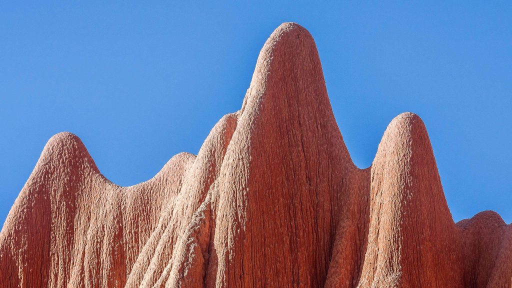 Red Tsingy Rouge rock formation in Diana Region of Madagascar