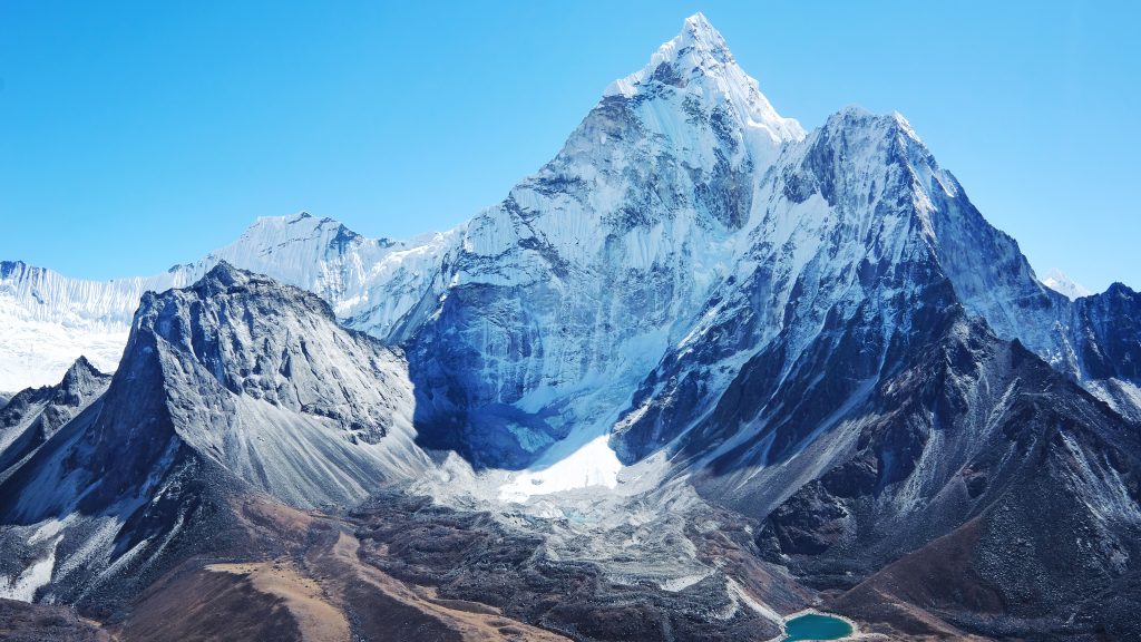 Ama Dablam mountain in Everest Region of Himalayas, Nepal