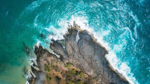 Read more about the article Coastline aerial view in Noosa National Park, Queensland, Australia