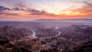 Read more about the article Sunset over Fish River Canyon, Namibia