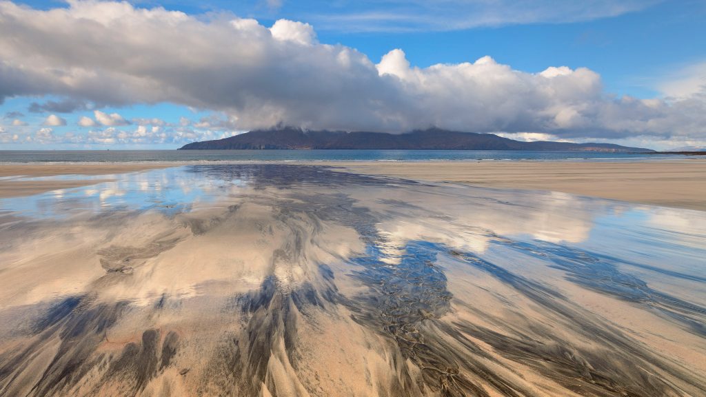 Laig Bay beach on Eigg Island, Scotland, UK