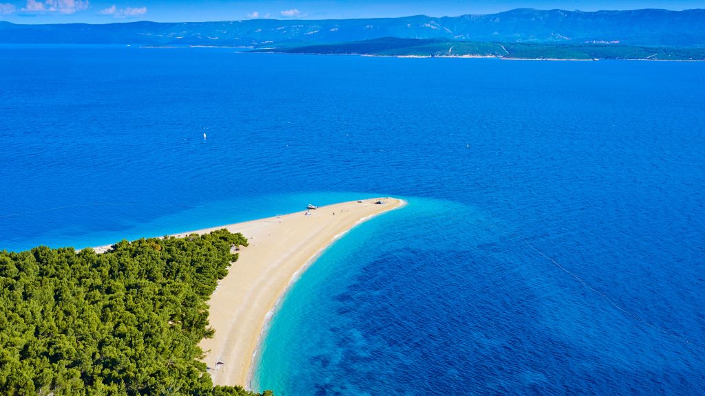 Golden Cape (Zlatni Rat) beach, Brac island, Dalmatia, Croatia