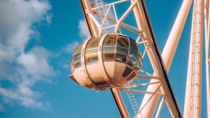 Read more about the article Close-up of Melbourne Star giant ferris wheel, Docklands, Victoria, Australia