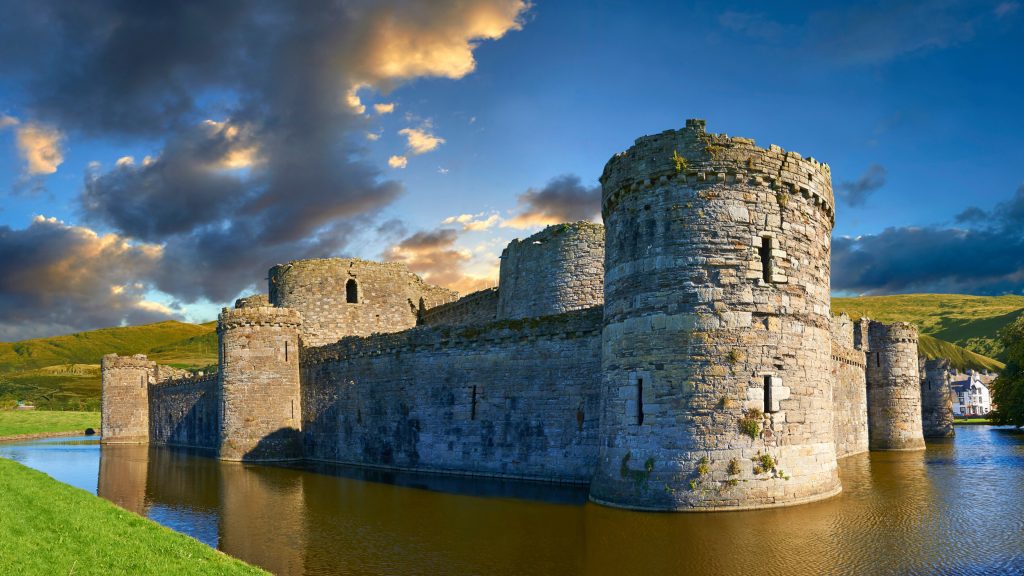Beaumaris medieval Castle on Isle of Anglesey, Wales, UK