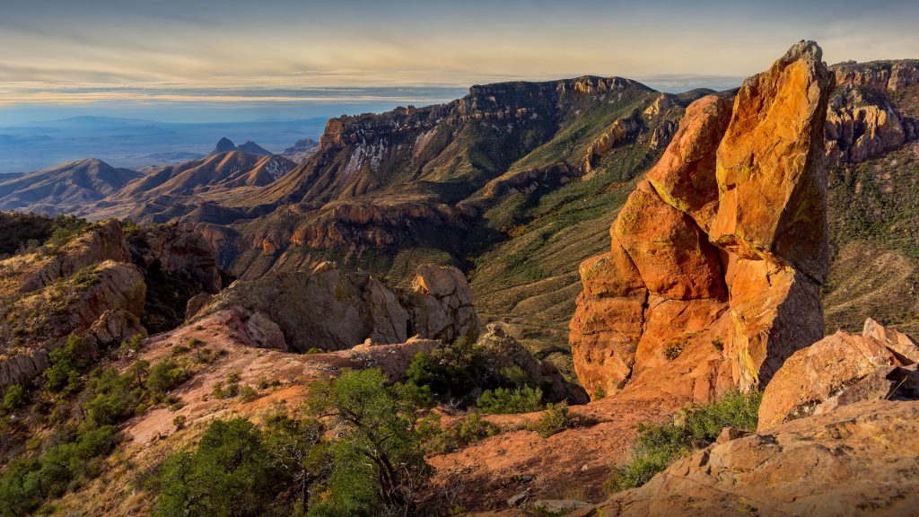 Juniper Canyon sunrise in Big Bend National Park, Texas, USA