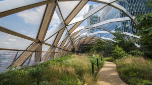 Read more about the article Crossrail Place Roof Garden in Canary Wharf, London, England, UK