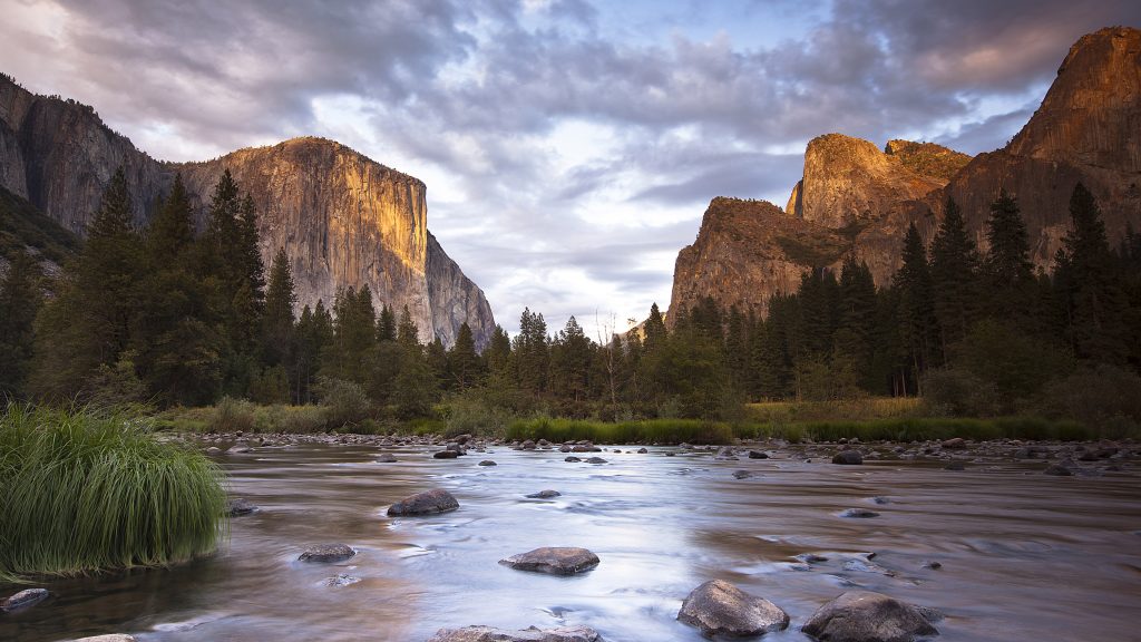 El Capitan rock formation at sunset, Yosemite National Park, California, USA
