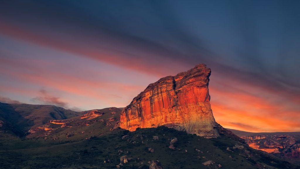 Brandwag at sunset in Golden Gate Highlands National Park, Free State, South Africa