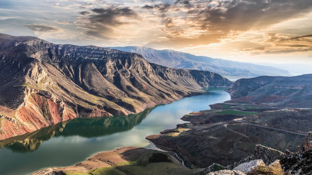 Morning in Botan River Valley National Park, Siirt Province, Turkey