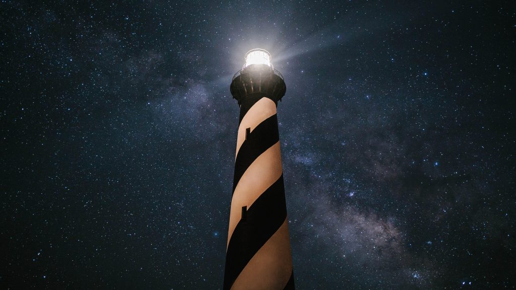 Cape Hatteras Lighthouse under Milky Way, North Carolina, USA