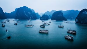 Read more about the article Ha Long Bay aerial view in summer, Vietnam