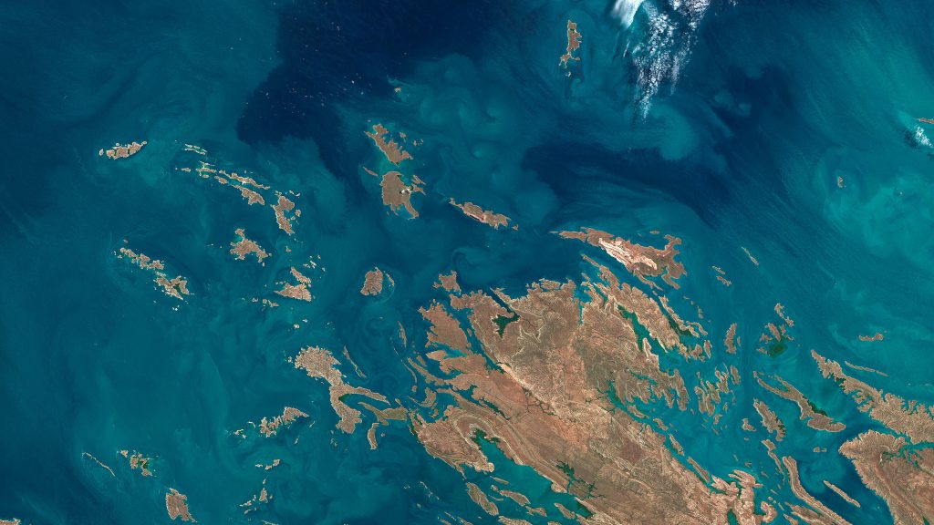 Satellite view of Buccaneer Archipelago, Australia