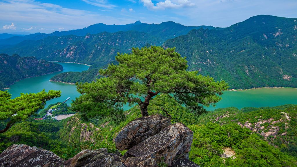 Overlooking Woraksan National Park, South Korea