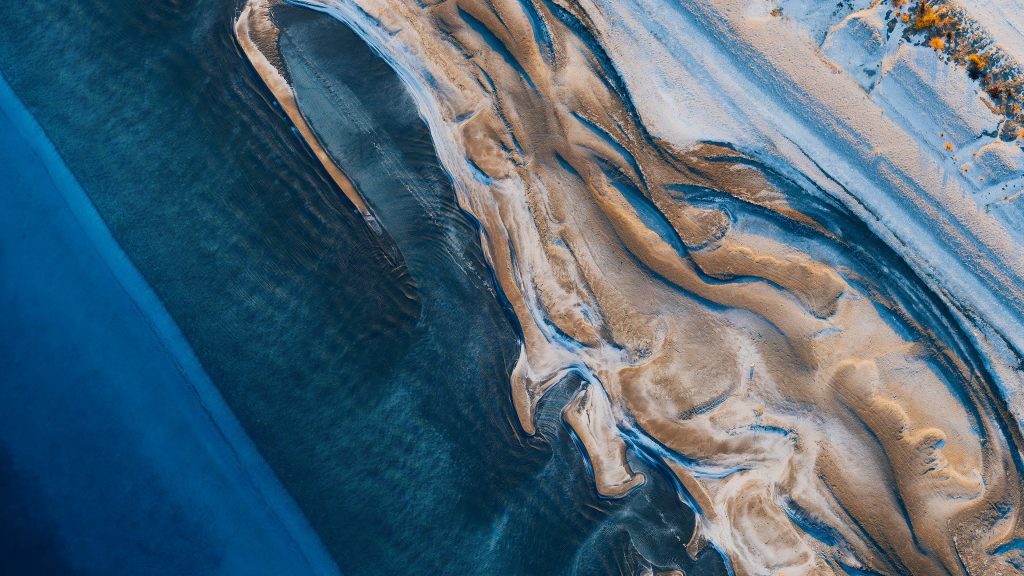 Salda Lake at Burdur aerial view, Turkey